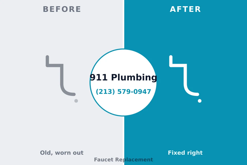Before and after: plumbing company Woodway, TX